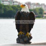 Outdoor Garden Decoration Resin Craft Eagle Fiberglass Animals for Sale thumbnail-3