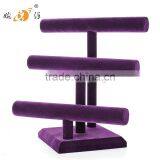 2016 Three Tiers Purple Velet Woman Stand for Bracelet thumbnail-1