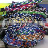 2016 Hot Sale Wholesale Triple Braided Titanium Sports Necklace thumbnail-3