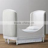American Style Elegant Cot Baby Bed, New Classical Solid Wood Baby Crib thumbnail-2