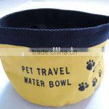 Folding Waterproof Nylon Pet Travel Water Bowl thumbnail-3