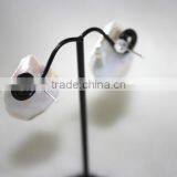 10-12mm White Baroque Edison Pearl Earing thumbnail-3