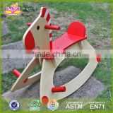 2017 New design baby wooden rocking horse top fashion toddlers wooden rocking horse best children wooden rocking horse W16D088