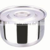 15cm to 24cm 4pcs Durable Stainless Steel Travel Cooking Pot Set thumbnail-1