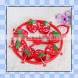 Customized Hot Sell High Quality Plastic Hanger With Strawberry Shape Lips for Baby Socks Manufacturer thumbnail-2