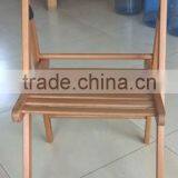 Beech Wood Slat Folding Chair Outdoor Foldable Chair thumbnail-3