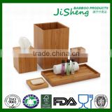 Eco-friendly Bamboo Bathroom Accessories Set thumbnail-1