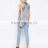 2015 Fashionable Hot Sale OEM Customized Denim Women Elegant Overalls thumbnail-2