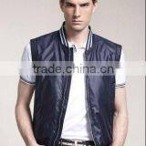 Fashion Contrast Color Rib Breathable Waistcoat thumbnail-1