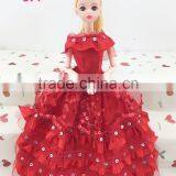 2016 Best Selling Beautiful Handmade Long Doll Clothing Barbie Doll Girl Dress thumbnail-3