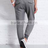 Custom 100% Cotton Trendy Plain Wholesale Men Jogger Sweatpants thumbnail-3