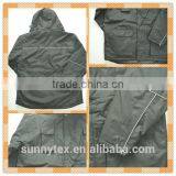 Rib Stop Fabric 100% Polyester Reflective Piping Men Casual Jacket thumbnail-3