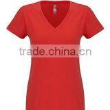 Next Level Apparel Women's Sueded S/S V-Neck Tee - Made From 60% Combed Ring-spun Cotton and 40% Polyester Jersey. thumbnail-5