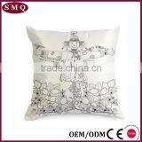 New Design Hand Drawing Washable Imitated Silk Fabric Sleep Pillow thumbnail-3