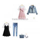 2017 Cotton A-line One-piece Lady Dress thumbnail-1