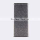 Factory Direct Sale Square Black Frosted Packing Metal Tea Tin Box General Packaging Tin Case Custom Wholesale thumbnail-2