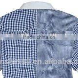 Contrast Color Check Shirts Men Shirts With Pocket thumbnail-2