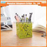 Cheap Wholesale Good Quality Mental Carved Hollow Pen Holder for School and Office thumbnail-2