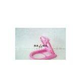 Pink, Yellow, Light Green Small Foldable Table USB Powered Fans