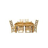 Set of table and six chairs SHS-054-P