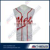 Custom Dri Fit Softball Jerseys/ Sleeveless Baseball Jersey Wholesale thumbnail-2