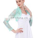 Belle Poque Womens Long Sleeve Cropped Black Lace Shrug Bolero BP000339-1 thumbnail-4