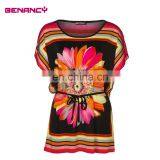 Tie Waist Paisley Multi Color Plus Size Women Ethnic Tunic thumbnail-3