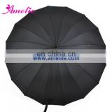 A0467 Luxury large black golf umbrella