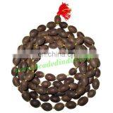 Kamal-Lotus Wood Beads-Seeds String (mala), Size: 10x16mm thumbnail-1