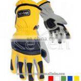 Top Quality Synthetic Leather Custom Mechanic Gloves Extrication Gloves Safety Gloves Yellow Gloves Working Gloves 2017 thumbnail-1