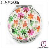 Promotional round gift hand mirror with customized logo printing CD-MG006