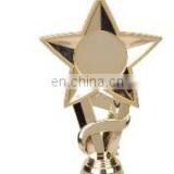 Custom Souvenir Plastic Star Trophy With Gold Plating