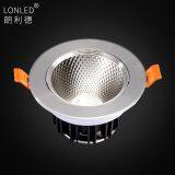 Recessed LED COB Spotlight Aluminum Case White/Silver Die Casting thumbnail-3
