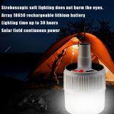 Solar LED Emergency Light Bulb 3 Mode Rechargeable Battery Lighting Lamp for Home Outdoor Camping Maintenance Night Market Stall