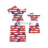 One Shoulder Dress 4th Of July Clothes Mommy And Me Dress thumbnail-4