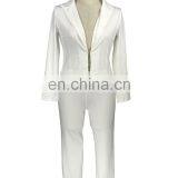 Hot Selling Long Sleeves Two Piece Office Lady Sexy Blazer Business Suit Sets thumbnail-5