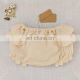 Fashion Organic Cotton Ruffles Gauze Newborn Girls Baby Short Pants thumbnail-2