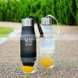Outdoor Sports Plastic H2O Fruit Infuser Water Bottle Lemon Juice Water Bottle thumbnail-4
