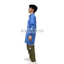 Laboratory dust proof Ventilation clothing CE Anti static pp Disposable hazmat Protective lab coat Suit