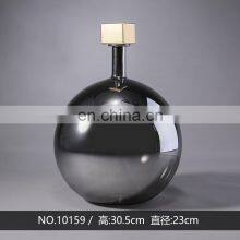 Custom Home Office Art Decorative Unique Frosted Glass Table Flower Vase thumbnail-4