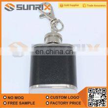 Men Hip Flask, Brown Leather Pocket Drinking Flask, Hip Flask For Gift thumbnail-2