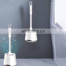 Современный дизайн 2021 года. Туалетная щетка из TPR для уборки в ванной комнате. Кремниевая туалетная щетка и затвор для унитаза. Туалетная щетка для установки на полу и на стене thumbnail-5