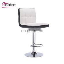 China Wholesale Most Popular Cheap Kitchen Luxury Pink Bar Stool With Backrest Supplier thumbnail-3