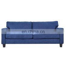 Living Room Available Blue Sofa Adjustable Backrest Three Seats Sofa thumbnail-2