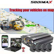 4CH HD CCTV Camera HDD Car Mobile DVR GPS H.264 Compression Format Vehicle MDVR thumbnail-1