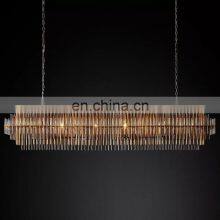 Emile New Retro Style Light Luxury Light Atmospheric Luxury Iron Pipe Crystal Chandelier thumbnail-5