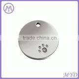 Round Shaped Red Shoe Stainless Steel Glitter Enamel Pet ID Tag thumbnail-6