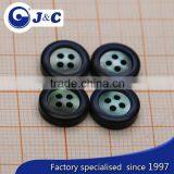 Black Colour of River Shell Buttons ,river Shells Shirt Button,R002