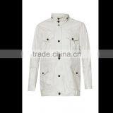 Wholesale Windbreaker White Jackets With Practical Pockets thumbnail-4
