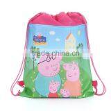Environmental Cartoon Non-woven Bags Drawstring Backpack thumbnail-5